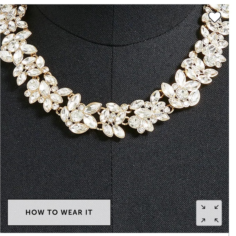 J Crew Crystal Statement Necklace - Picture 3 of 5